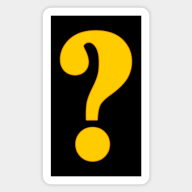 Question Mark Sticker by SeattleDesignCompany